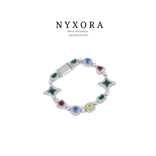 NYXORA Galaxy Iced Star Bracelet